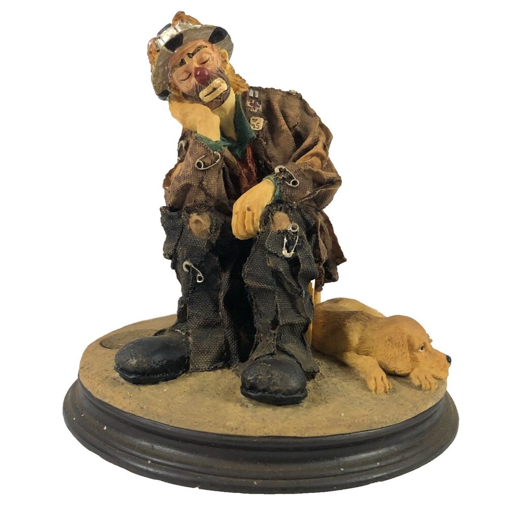 Flambro Emmett Kelly Figurine Images of Emmett Collection Best of Friends Vtg